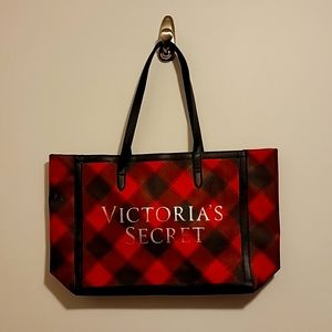 NWOT Victoria's Secret Tote Bag Gingham check